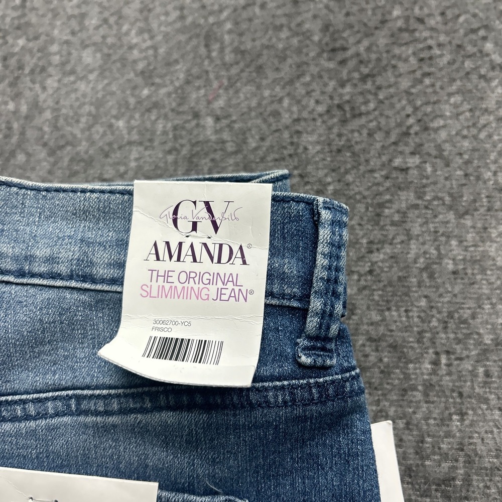 Gloria Vanderbilt Amanda Jeans Womens 12P Average Blue Frisco - Picture 3 of 7